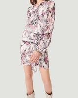 PAOLINA ABSTRACT PRINTED DRESS image number null